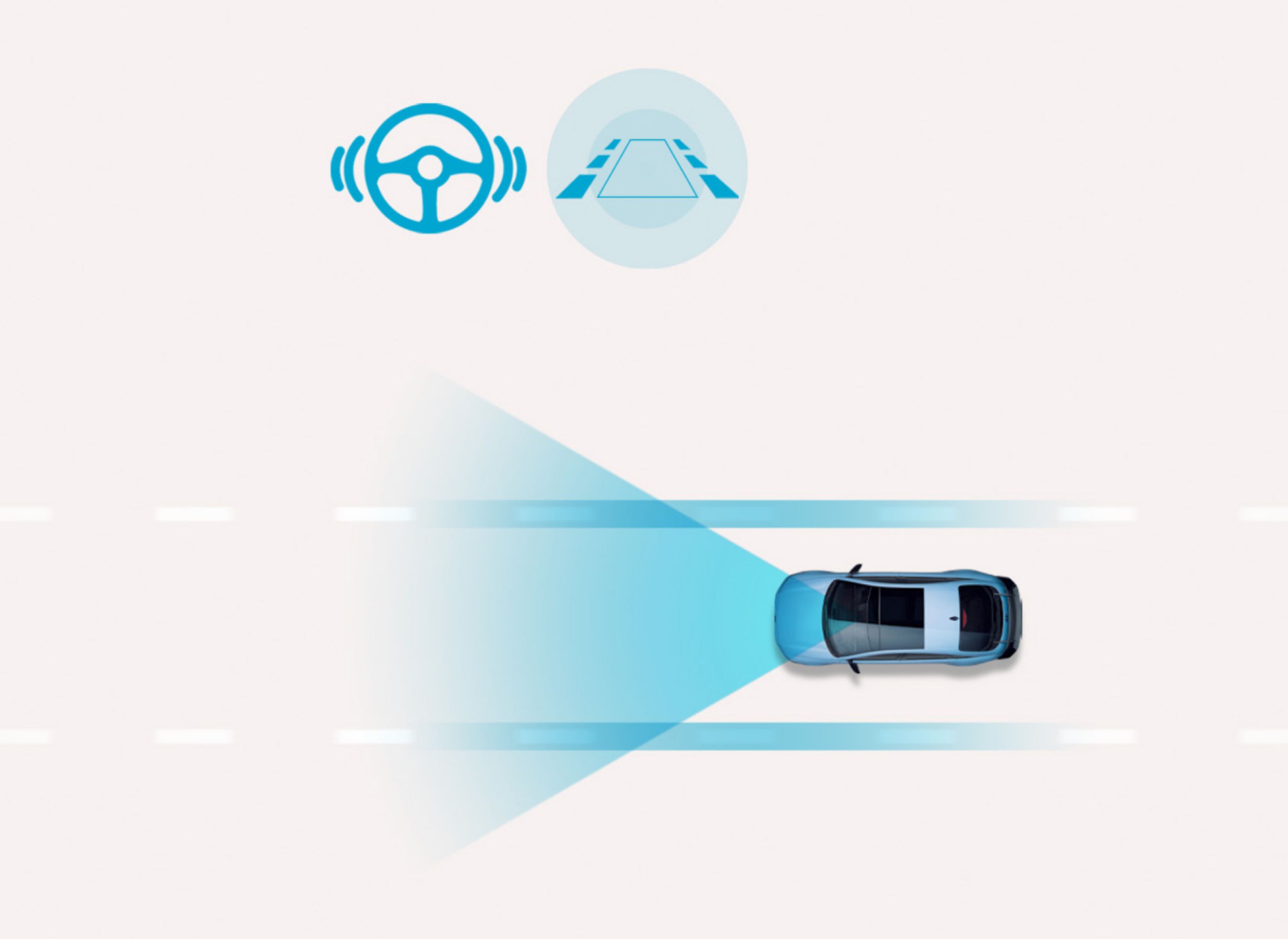 Sávkövető rendszer 2: a Hyundai IONIQ 6 N az aktív kormányzási támogatás jóvoltából egyenes úton haladva a forgalmi sáv középvonalában marad.